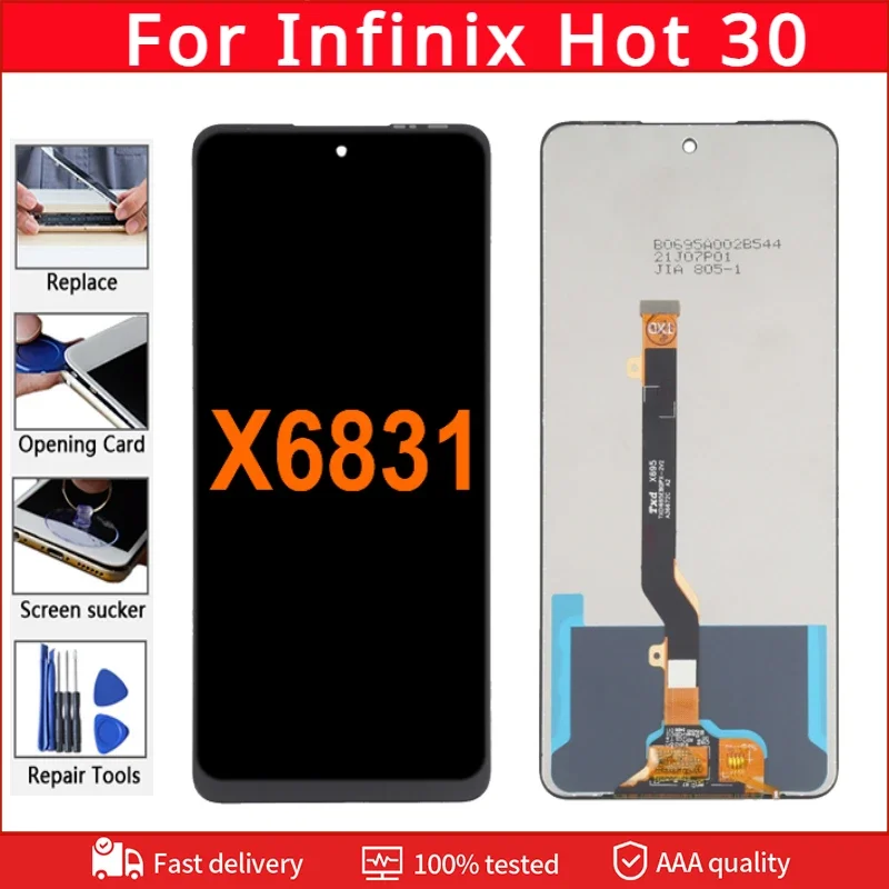 6.78'' IPS For Infinix Hot 30 X6831 LCD Display Touch Screen Digitizer Assembly Parts