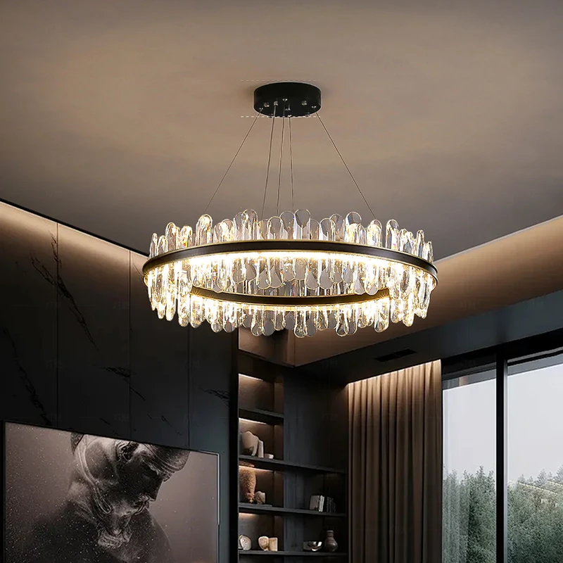 

Home Decorationpendant Lights Luxury Crystal Living Room Chandelier Dining Room Pendant Lamp Ceiling Light Indoor Lighting