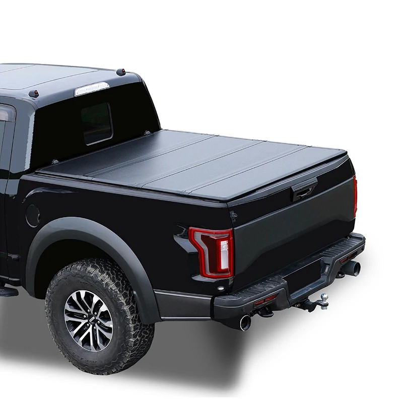 

4x4 Pickup Aluminum Hard Quadfold Quad Fold Quad-fold Truck Bed Tonneau Cover For Dodge Ram 1500 2500 GMC Sierra F-150 Raptor