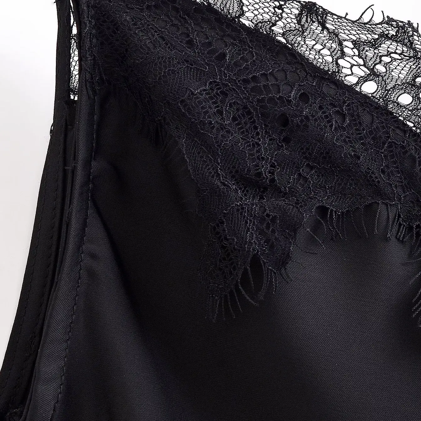 ชุดเดรสผ้าซาตินลูกไม้ ดีไซน์แฟชั่นสำหรับผู้หญิง รุ่นใหม่ประจำฤดูใบไม้ร่วง สีพื้นเรียบ ทรงตรง สไตล์ลำลอง