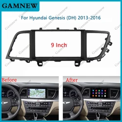 9 Inch Car Frame Fascia Adapter Android Radio Dash Fitting Panel Kit For Hyundai Genesis (DH) 2013-2016