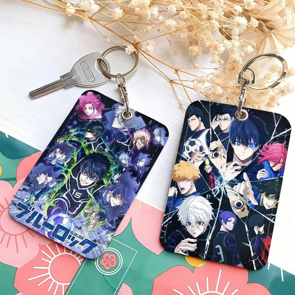 

Держатель для карт Comic Blue Lock, подходит для банковских карт, библиотек, парковок, автобусов, метро и ключей.