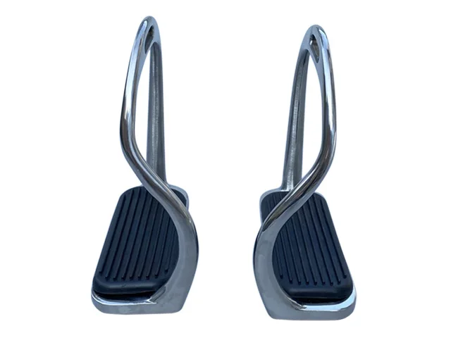 English Style Stainless Steel Horse Stirrups, Knee/Ankle Pain Relief