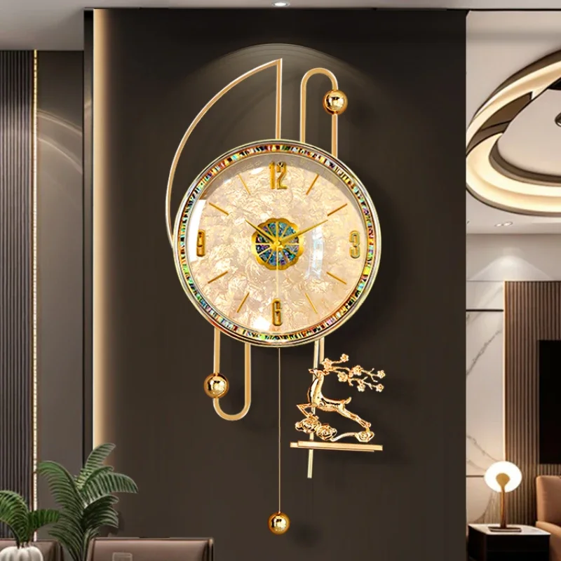 Design Aesthetic Wall Clock Modern Light Living Room Interior Wall Clocks Art Decoration Reloj De Pared Home Furniture