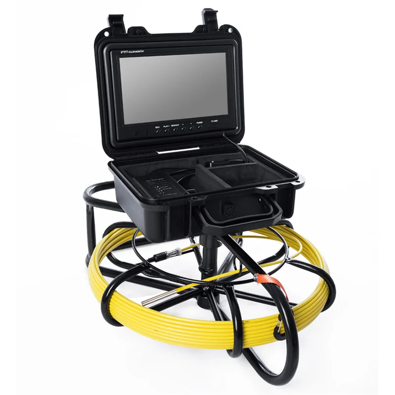 

Портативная HD-камера 9 дюймов для осмотра труб и канализации с подсветкой, промышленная, 23 мм, аккумулятор 4500 мАч