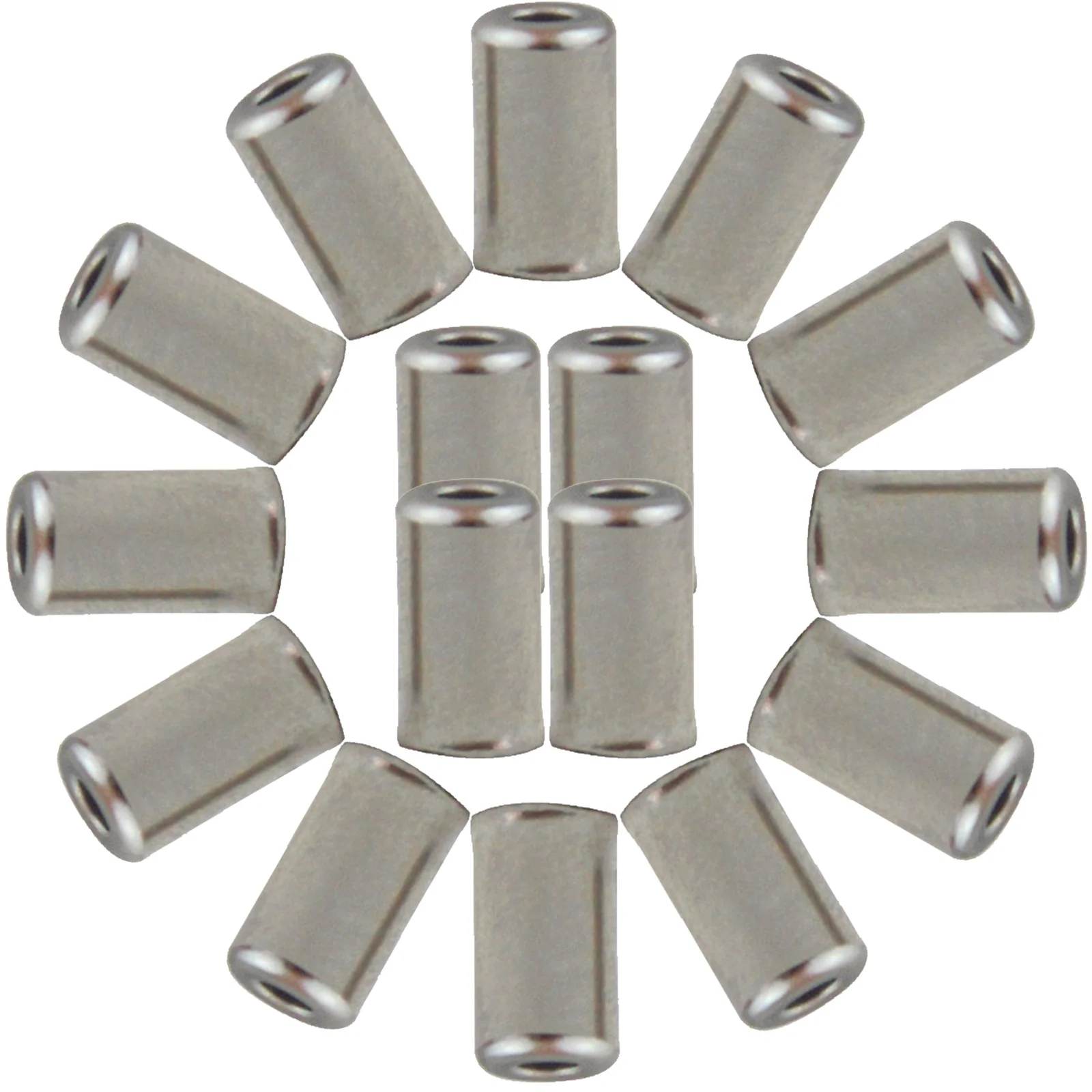 100pcs Brake Cable End Caps Metal For Bike Gear Wire Ferrules Replacement Tips Crimps Suitable All Derailleur Cables