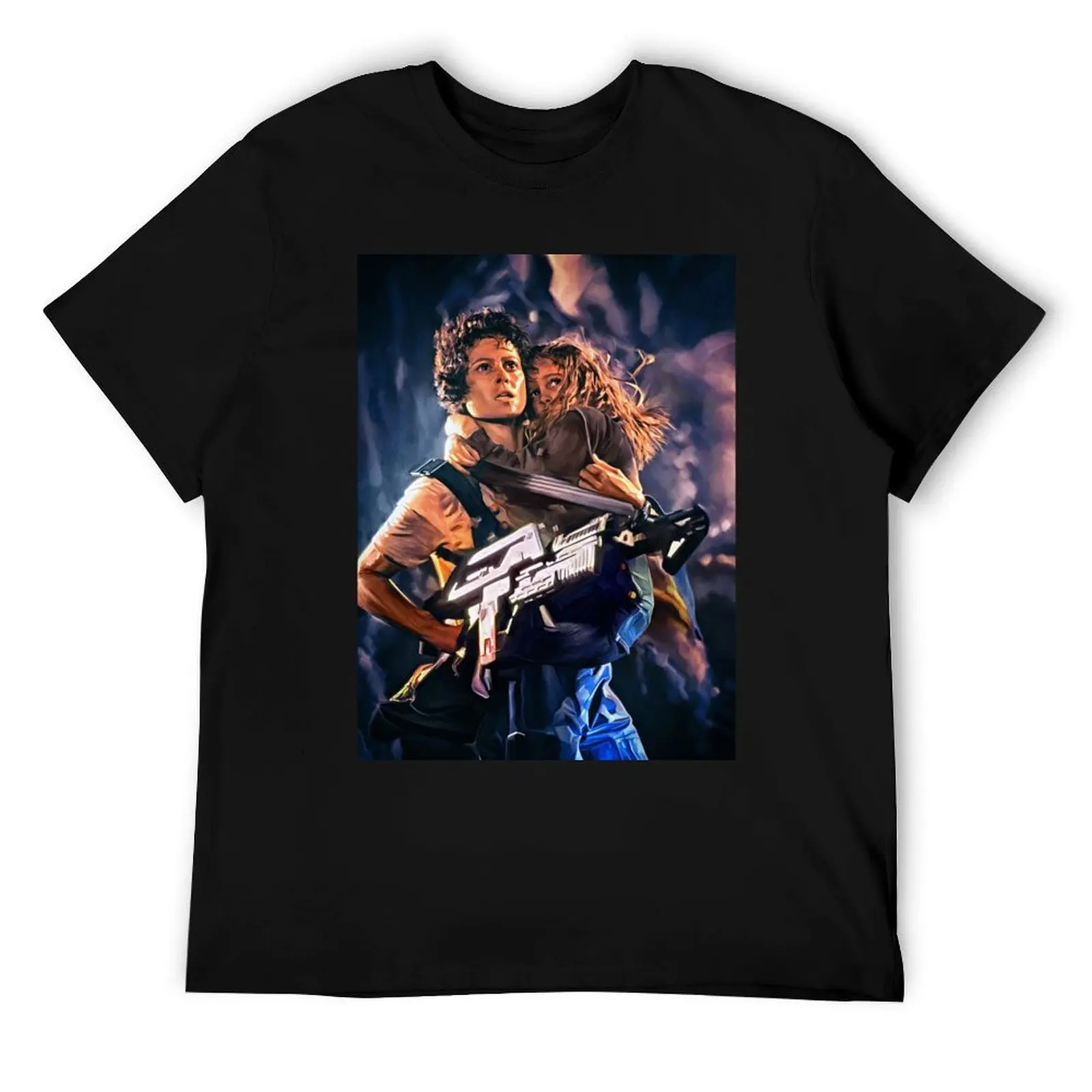 

Sigourney Weaver as Ellen Ripley in Aliens movie. Digital artwork print wall poster. Alien fan art gift. T-Shirt