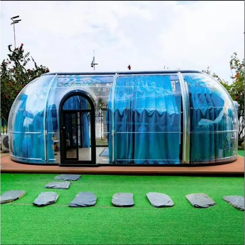 Prefabricated House Bubble Room Clear Dome House Hotel Bubble Room High Quality Garden Geodesic Prefab Dome Bubble House