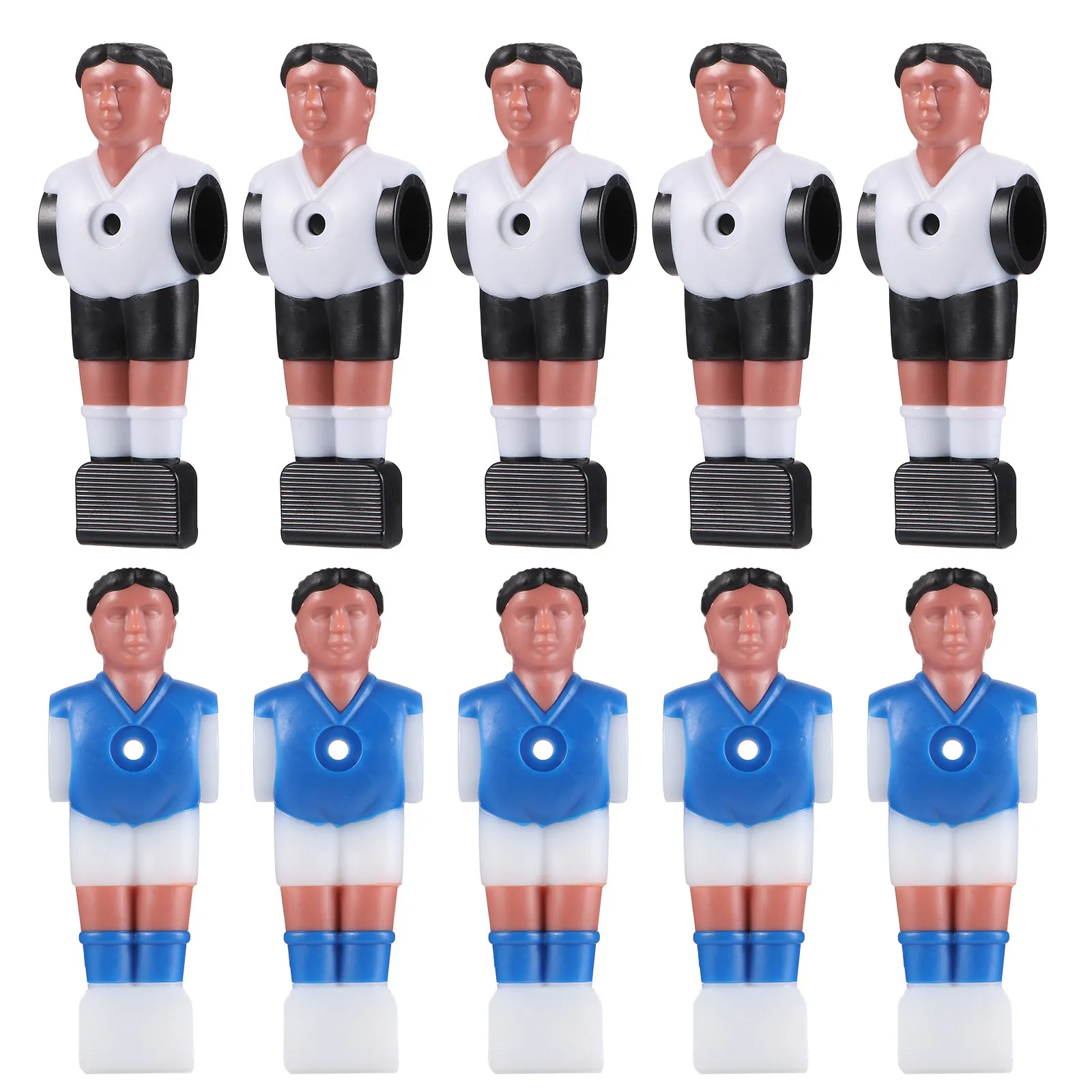 

10Pcs Foosball Players Table Football Accessories Wear Resistant Replacement for Play Foosball Players Soccer Plaything