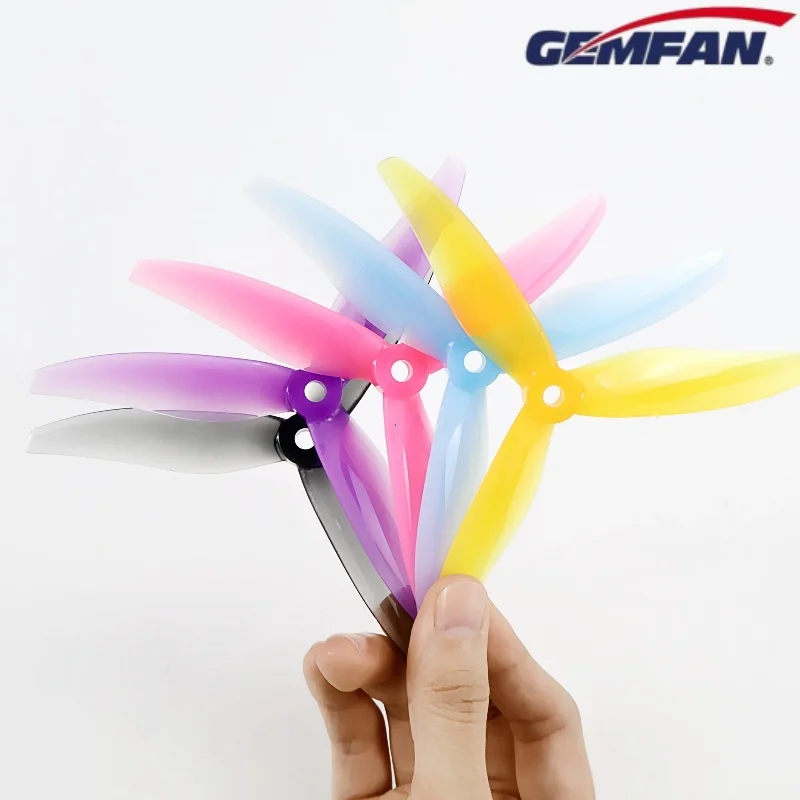 4 Pairs Gemfan 5129 YUKI 3-Blade/Tri-Blade Propeller for 2306 2207 Motor FPV Racing RC Drone Quadcopter Multirotor Part