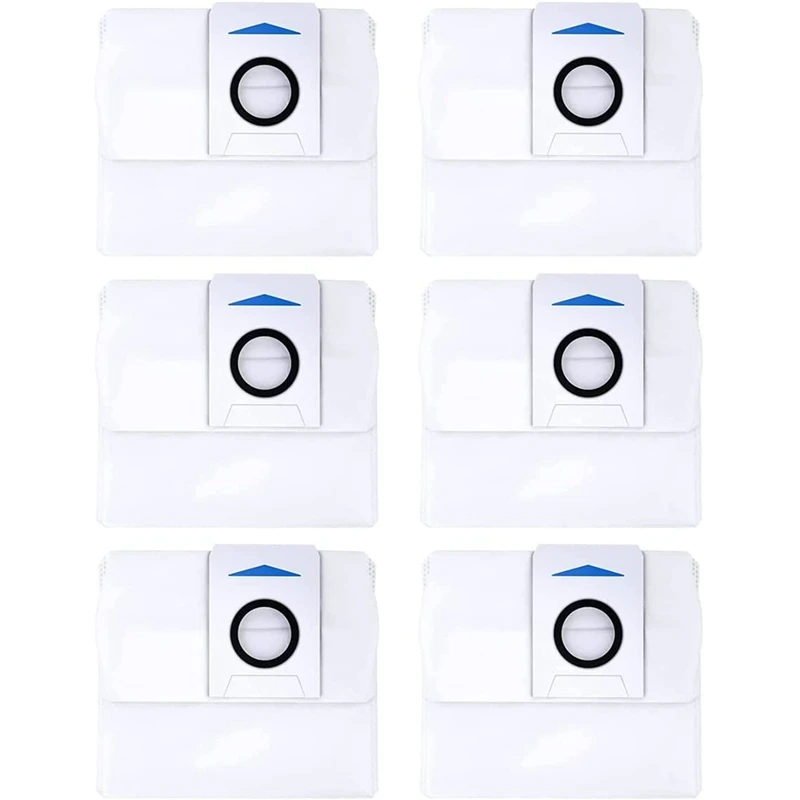 6Pcs Dust Bag For ECOVACS DEEBOT X1 Omni Auto-Empy Station,3L Capacity Replacement Bag For ECOVAS Omni X1/X1 Plus