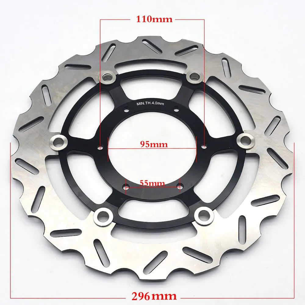 296mm Front Brake Discs Rotors For Honda CBR600 CBR 600 F4i 2001-2007 CB600F CB 600 F Hornet 2007-2013 CBR 600 F CBR600F 2011-13