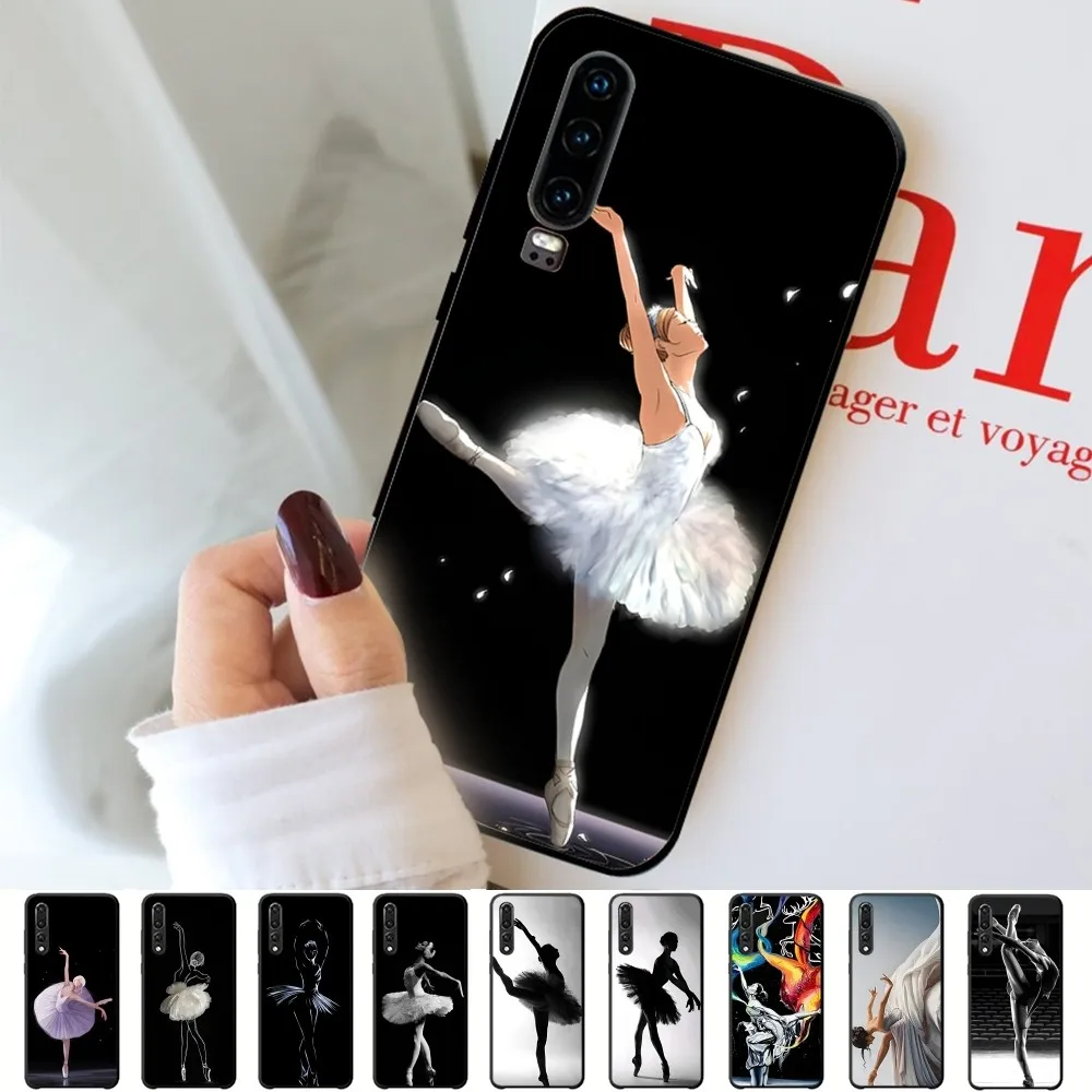 Ballerina Ballet Dance Girl Phone Case For Huawei P 8 9 10 20 30 40 50 Pro Lite Psmart Honor 10 lite 70 Mate 20lite