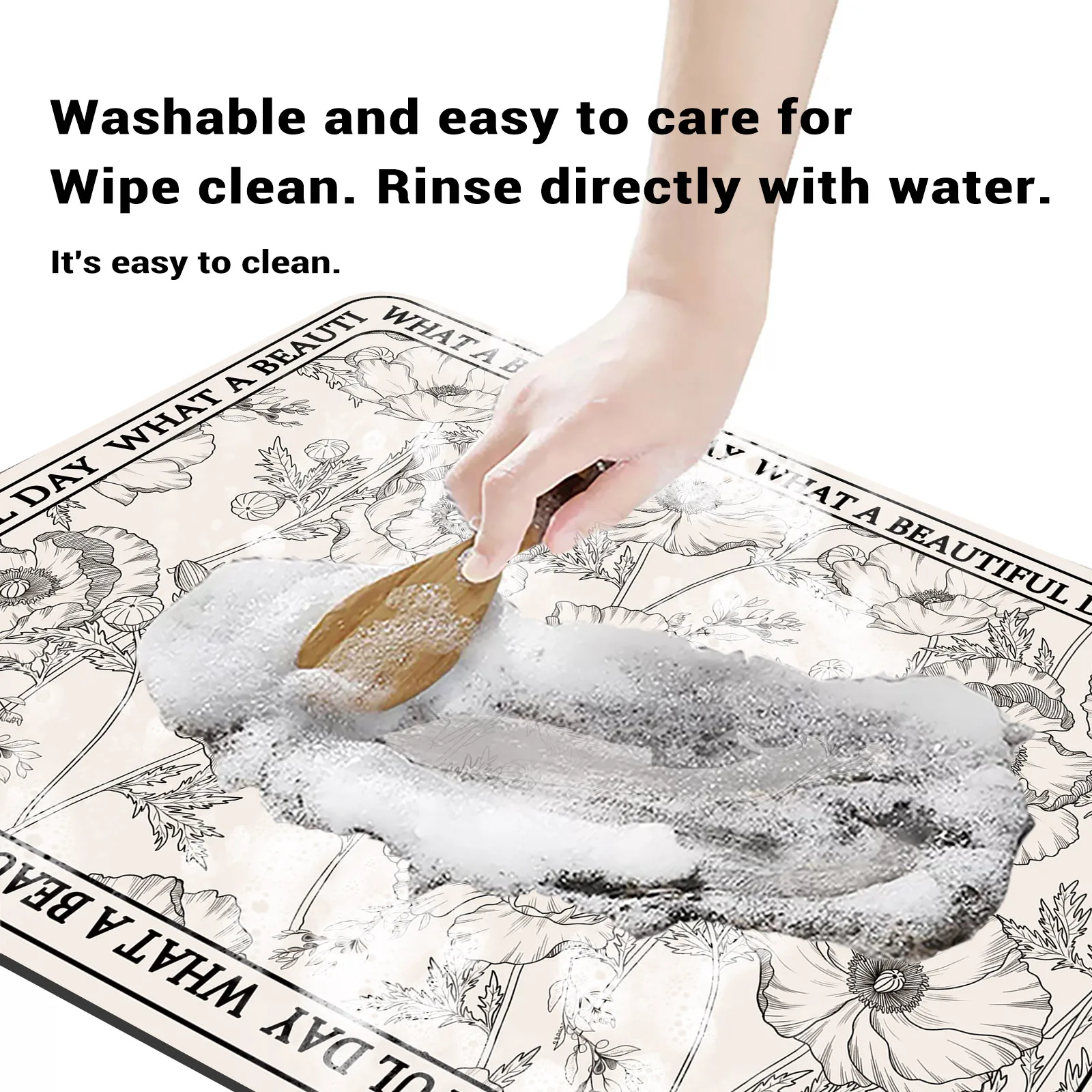 Luxury Bathroom Rug Bath Mat Anti Slip Shower Foot Mats Super Absorbent Quick Dry Floor Mat Toilet Carpet Doormat Washable