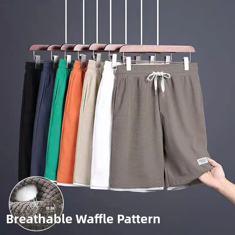 

Casual Men's Baskeall orts Summer Lightweight Breathable Loose Fit American Sle 5 Inch Outerwear Qui Dry Elastic Waist