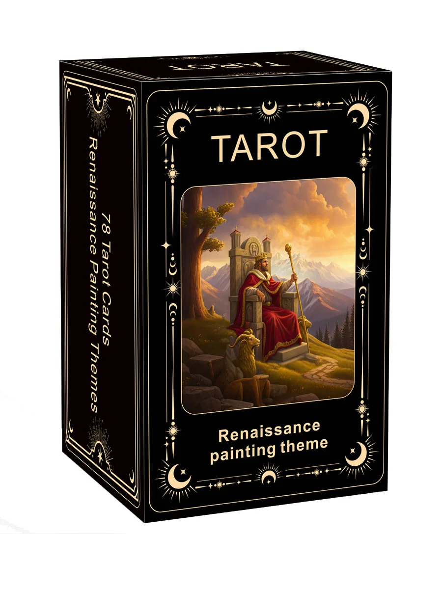 Tarotkarten-Set mit Renaissance-Malerei-Motiven, 78 Karten, für Geschichtsliebhaber, Kunstbegeisterte, spirituelle Entdecker – Detail 5