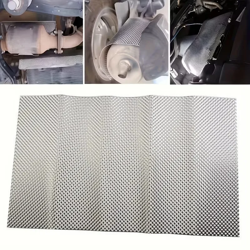 

Car Heat Shield Plate Embossed Heat Resistant Insulation Mat Car Tool Exhaust Pipe Turbo Manifold Engine Protection 300x500mm
