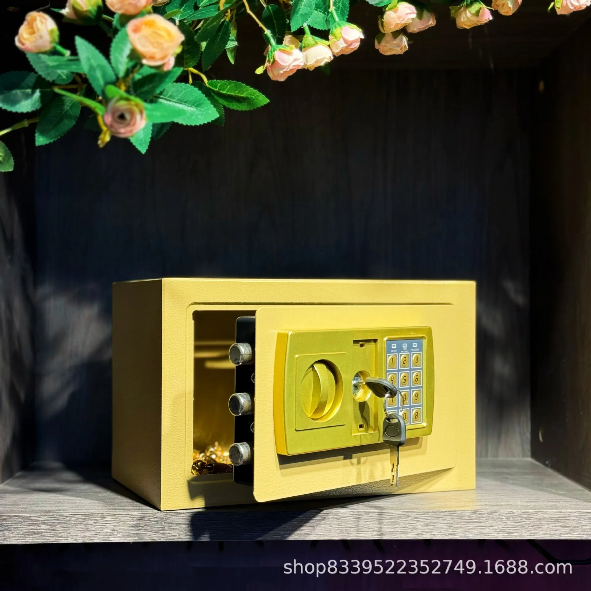 الآمن المنزلي الجديد جميل وجو. يمكن أن تدخل الحائط ودخول الخزانة للحصول على السلامة ومضادة للسرقة.