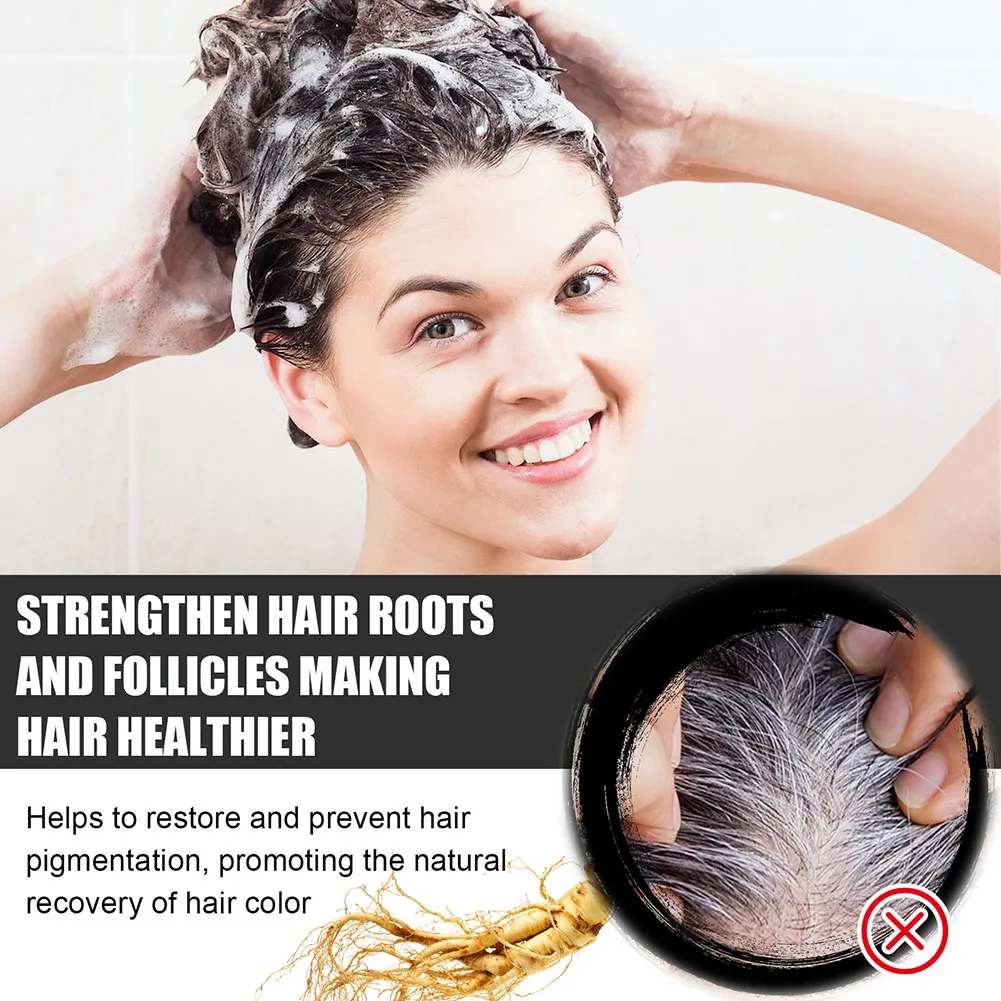 55g Natural Herbal Hair Care Shampoo Soap Nourishes Hair Roots Prevents Hair Loss Scalp Massage Cleansing Soaps For Gray Hair