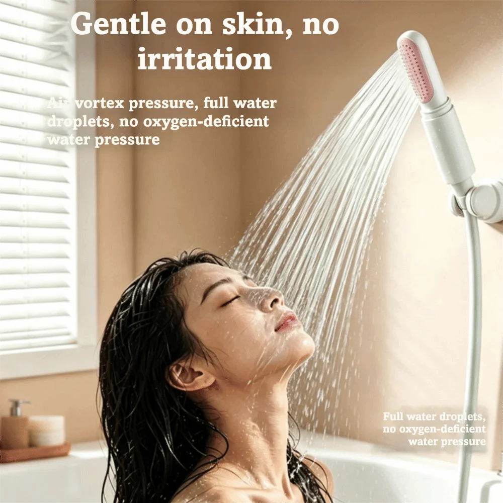 Portable High Pressure Shower Head Retractable Universal Portable Shower Head Filter Handheld High Pressure Shower Head Hotel