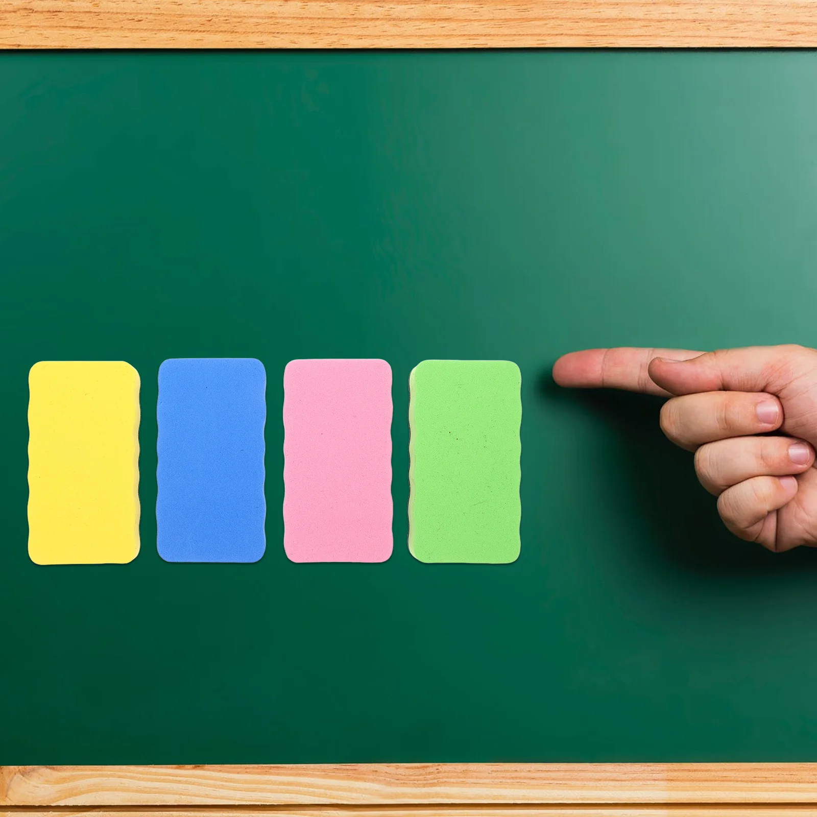 4 Pcs Eraser Dry Marker Erasers Board Colorful Whiteboard Classroom for Large Felt