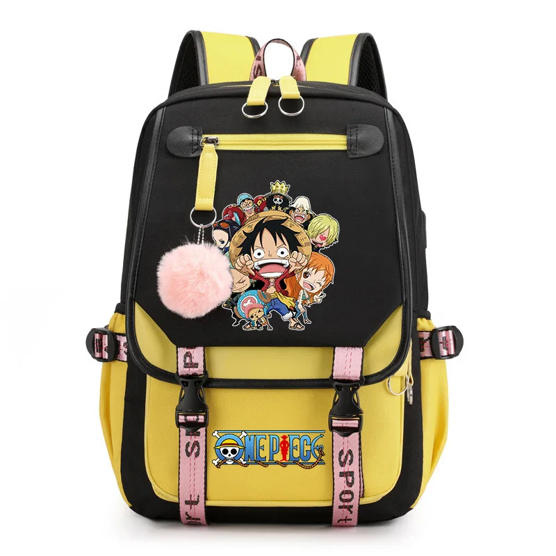 One Piece Anime Luffy Backpacks Bags Girls Kawaii Cartoon Manga Children Waterproof Bookbag SchoolBag for Kids Birthday Gifts