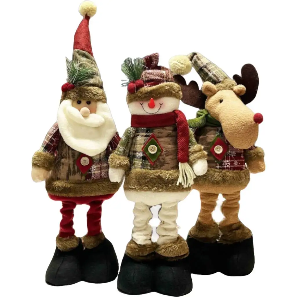 ตุ๊กตาคริสต์มาสแบบยืดหดได้ ปี 2025 ของตกแต่งคริสต์มาส ของตกแต่งบ้าน ของขวัญคริสต์มาส นาวิดา โนเอล ปีใหม่ 2026