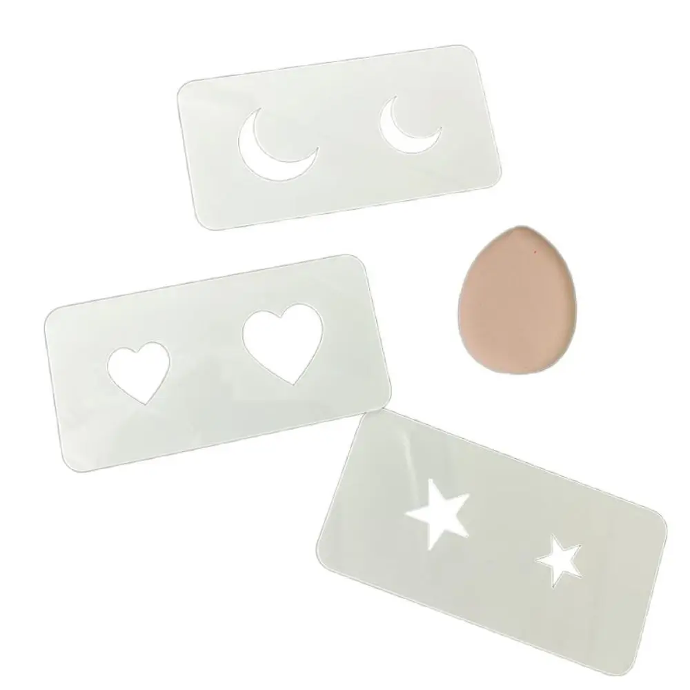 

DIY Face Makeup Template No Repeat Forehead Flowers Temporary Tattoo Stencil Hollowed Waterproof Body Art Painting Stencil Women