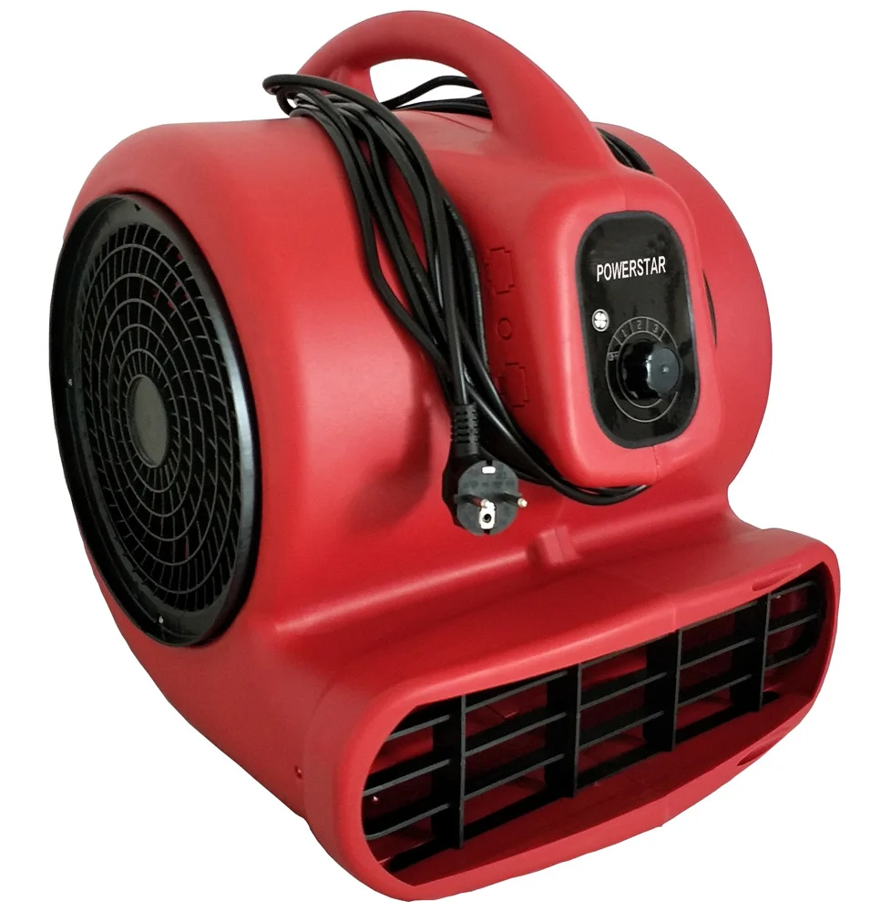 3/4HP 3000CFM المحمولة ثلاث سرعات الطرد المركزي منفاخ مروحة الهواء المحرك لاستعادة أضرار المياه وتجفيف الأرضيات