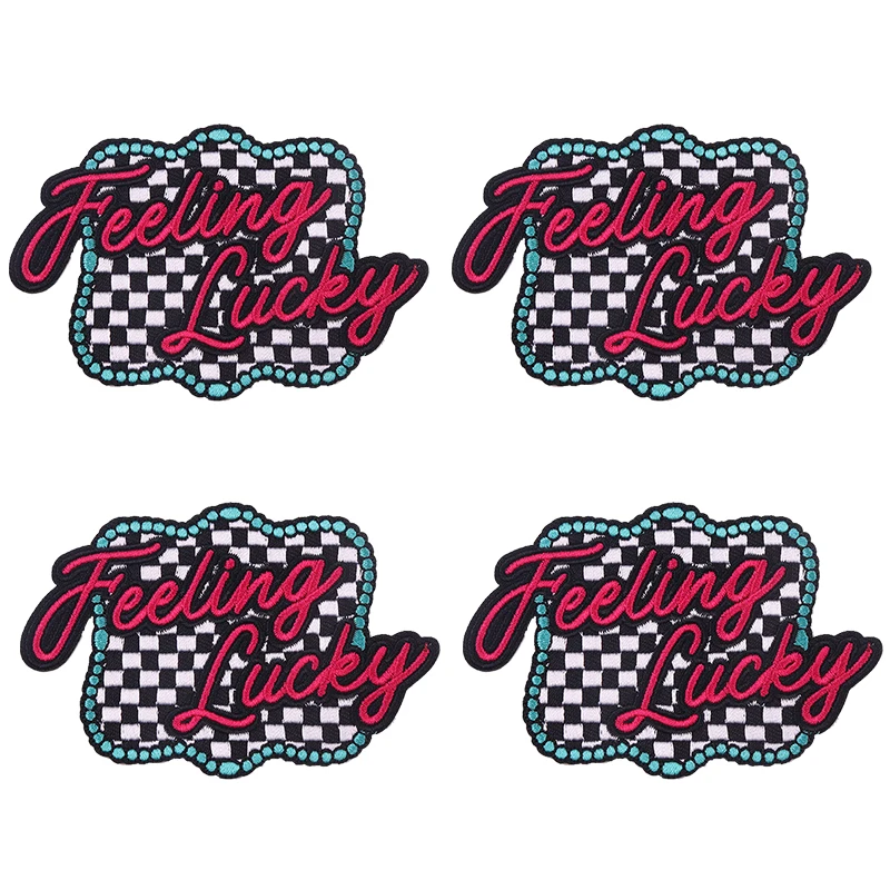 10PCS Western Cowboy Element Embroidered Patch Jeans Hats Backpack DIY Iron On Patches Glasses Cigarette Case Skull Finger Patch