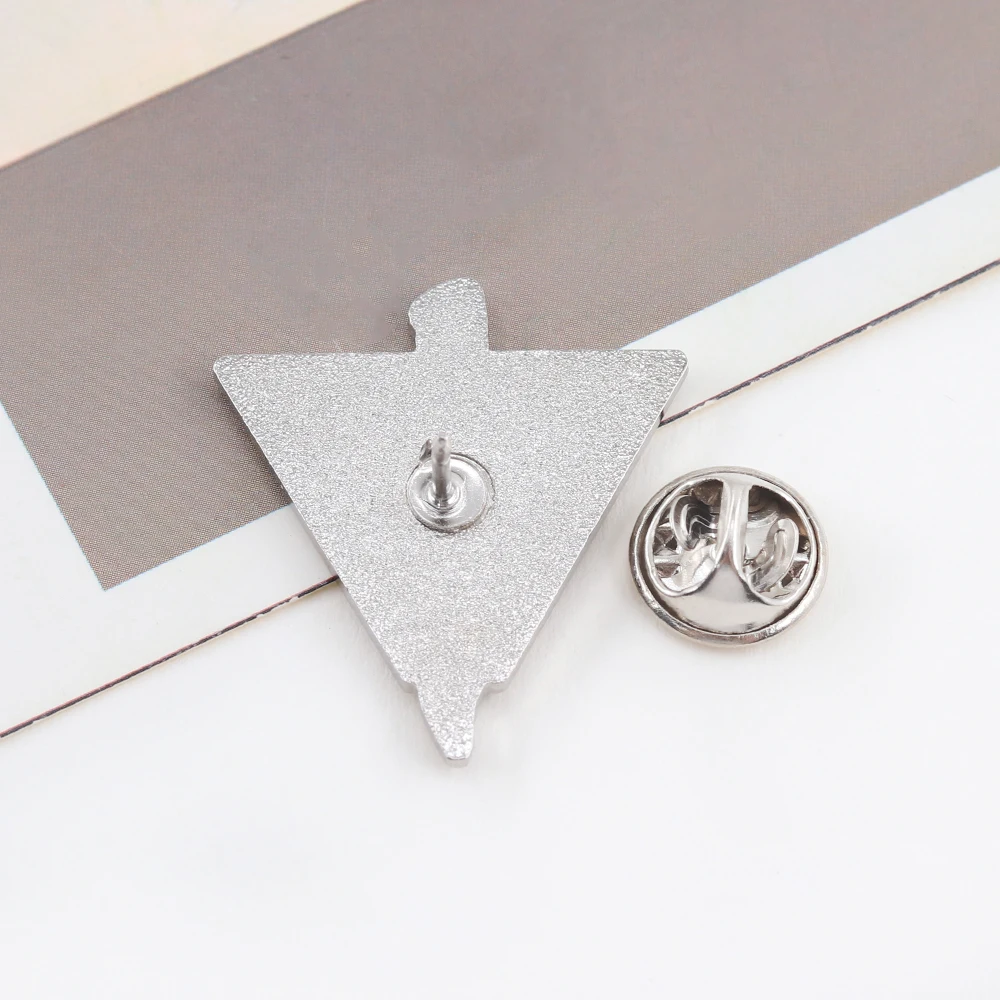 Delta Force Camp Logo Badge Simple Triangular Brooch Cartoon Game Peripherals Metal Pin Game Enthusiasts Clothing Decorations