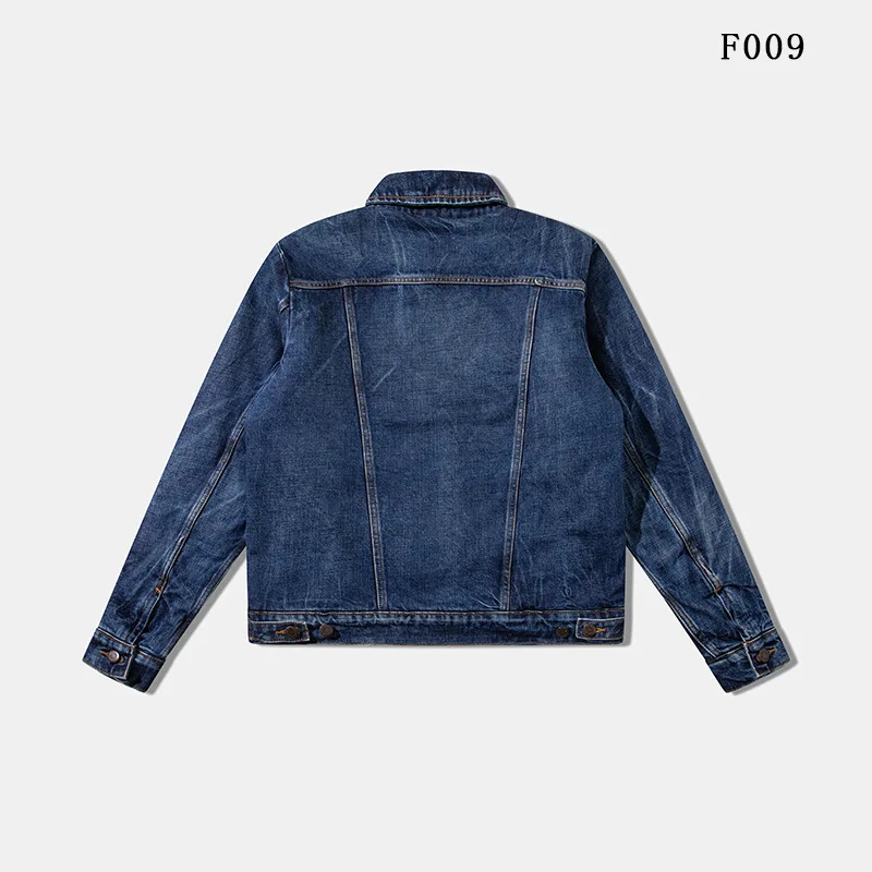100% Cotton Raw Denim Fading Wrangler-Style Yellowstone American Vintage Workwear Quilted Winter Warm Denim Jacket for Men