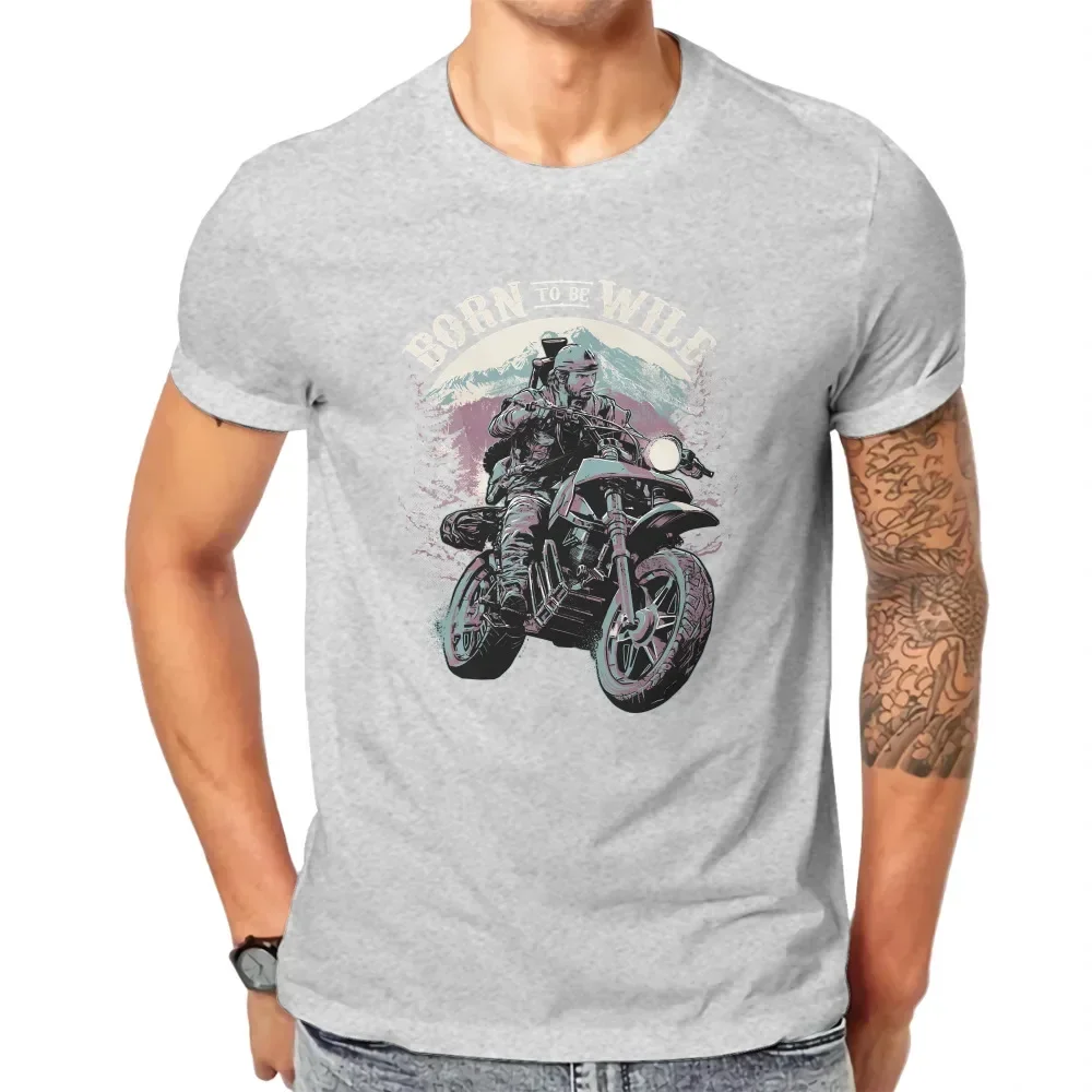 heavyweight Informal New Days Gone Deacon Horror Game Fabric TShirt Born To Be Wild Basic Leisure Men Clothes Ofertas Trendy