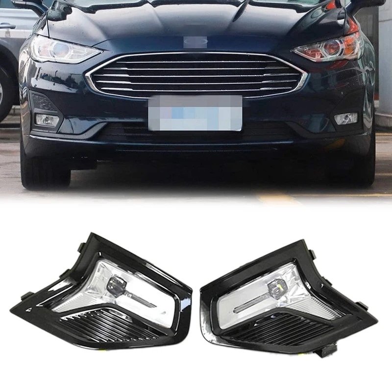 

LED Daytime Running Light DRL For Ford Fusion Mondeo 2019 2020, 6000K LED Front Bumper Fog Lamp With Fog Lamp Cover