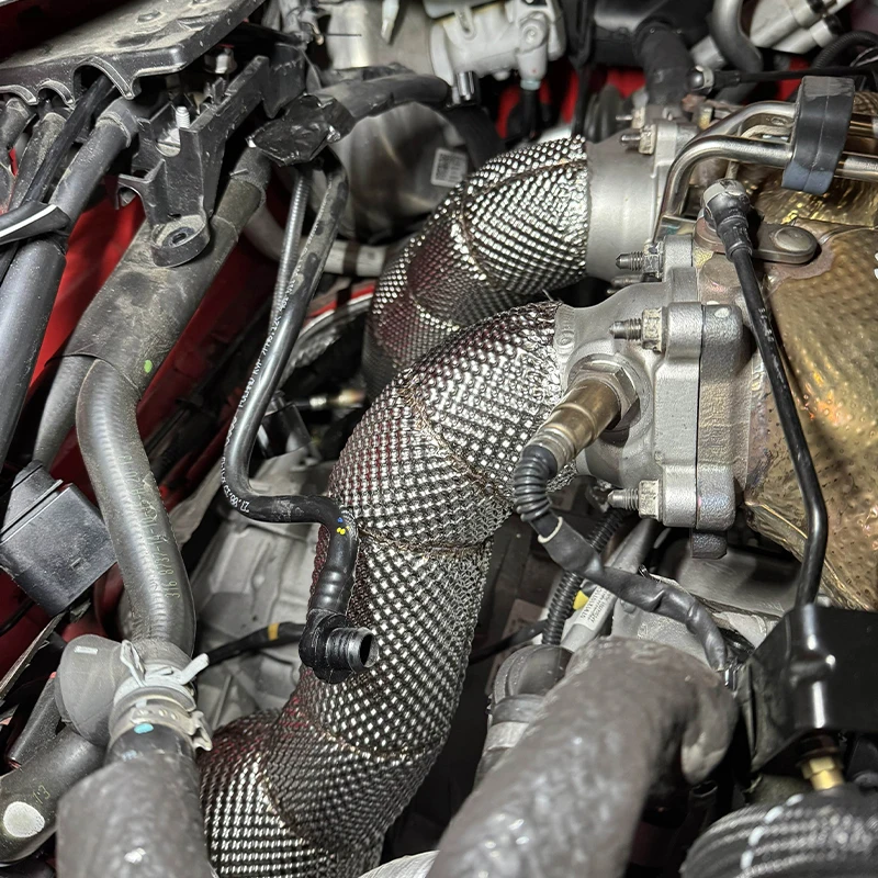 ACE Edelstahl mit Hitzeschutz Hochleistungs-Auspuff-Downpipe für Audi S6 S7 Rs6 Rs7 A8 S8 C7 C7.5 4.0t TFSI (2012~2019) – Detail 10