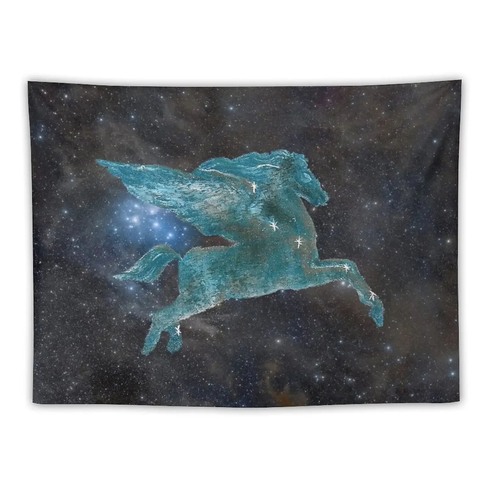 

Pegasus and Galaxy Tapestry Wallpaper Bedroom Bathroom Decor Aesthetic Decoration Decor For Room Tapestry