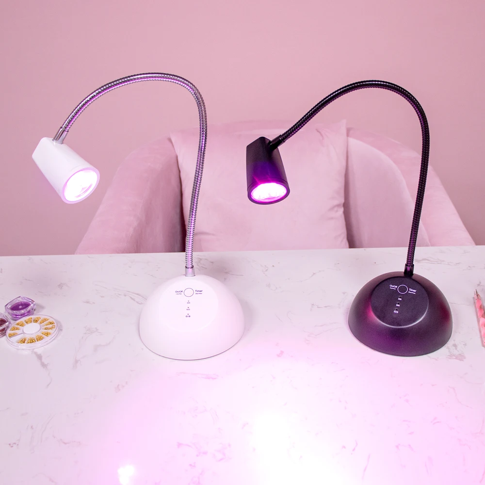 โคมไฟเล็บ LED แบบพกพาเครื่องเป่าเล็บพร้อมคลิปเครื่องเป่าโคมไฟ NailsLamp สําหรับเจลเล็บมืออาชีพเครื่องมือ Art Home Salon Manicur