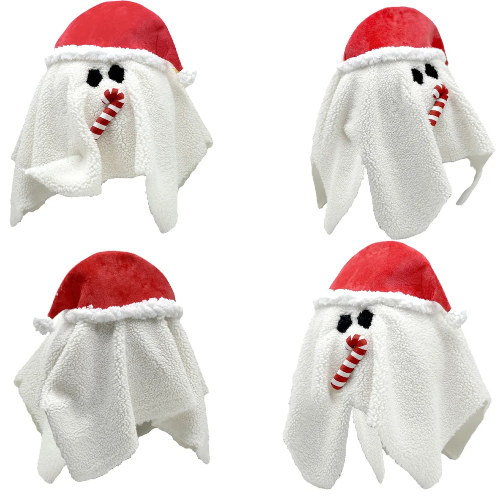 Ghost Cosplay Plush Toys Cartoon Christmas Soft Stuffed  Mascot Birthday Xmas Gift Halloween Dress-Up Party Clothes Accessiories