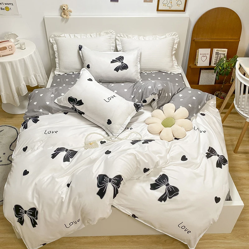 4-piece bedding set comforter set Soft and comfortable  for be suited to four seasons Suitable for the room dormitory