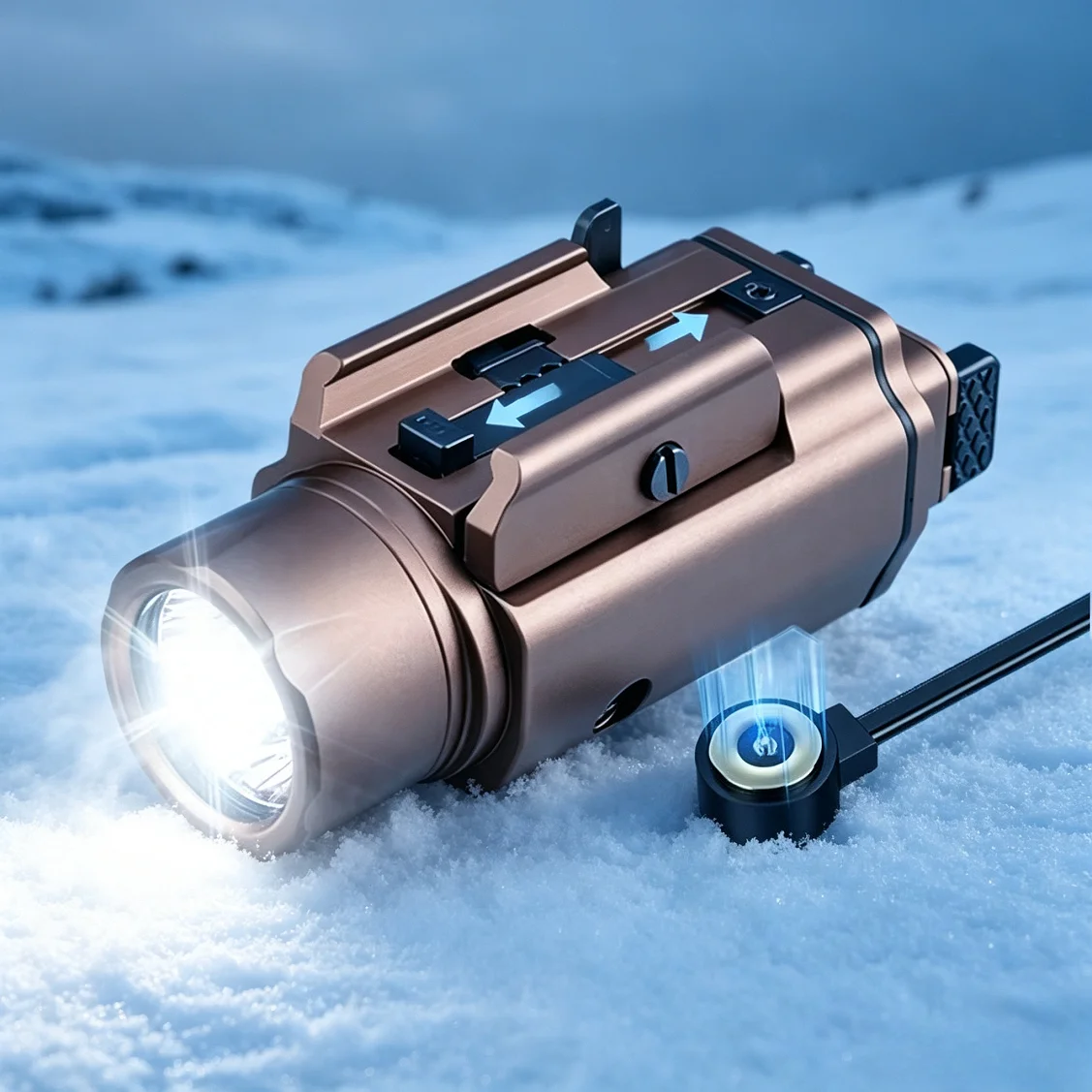richfire-sfd-080x-magnetic-led-flashlights-1500-lumens-white-tactical-torch-light-for-20mm-mount-standard-for-hunting-tan