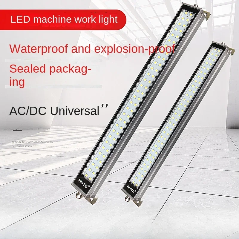 Led Machine Tool Work Light Waterproof Oil-proof Explosion-proof Lamp CNC Lathe Lighting Lamp 220V 24V Aluminum Alloy Led Lamps