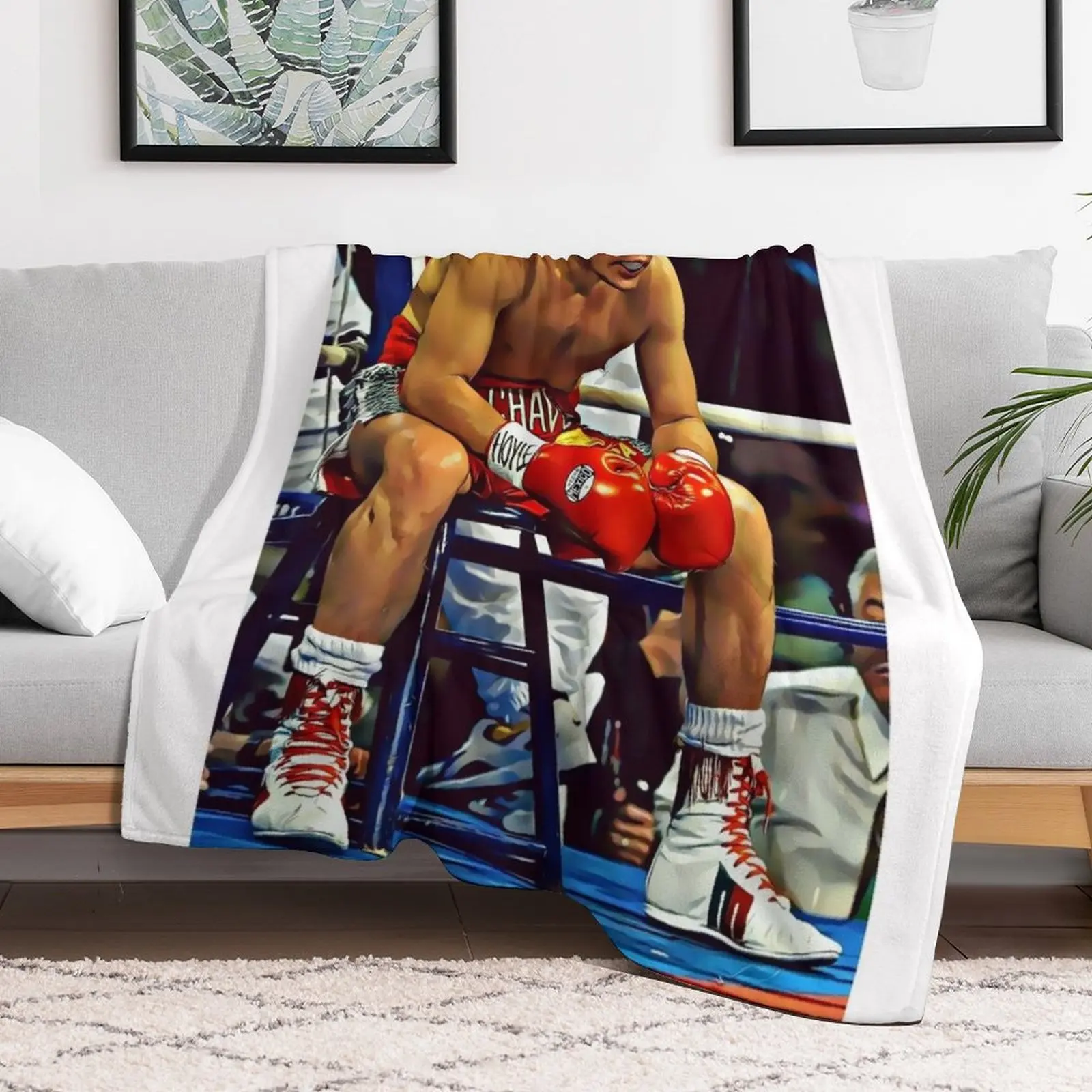 Julio Cesar Chavez Throw Blanket