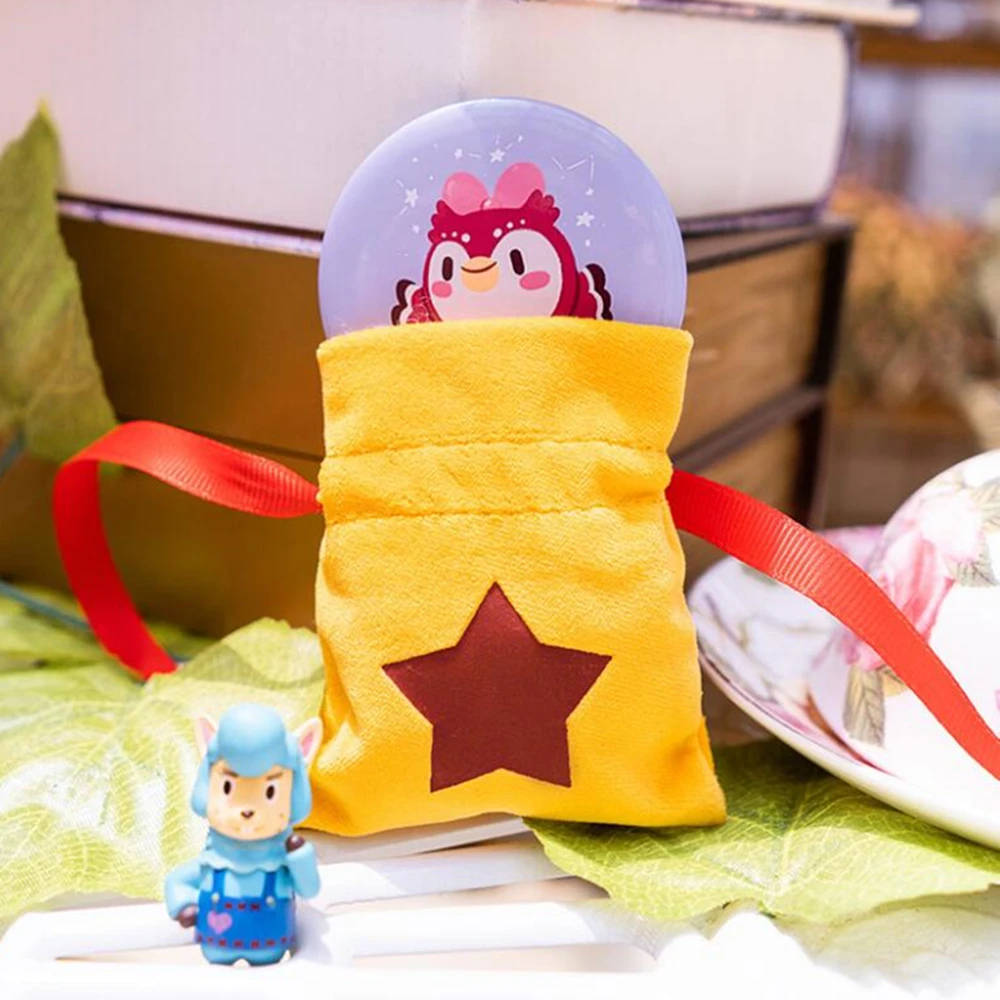Game Animal Crossing New Horizons Cosplay Costumes Adult Unisex Short Plush Coin Purse Drawstring Bag Prop Xmas Gift 
