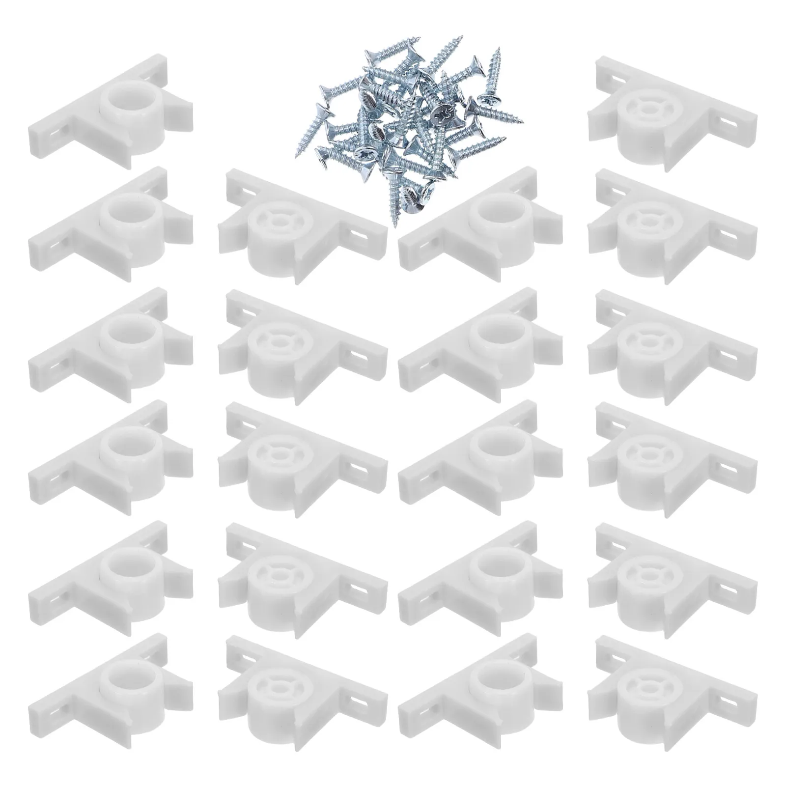 30Sets Plastic Cabinet Door Catch Screw Cupboard Push Latch False Front Drawer Clips Closet Kitchen Cupboard Hardware Cabinet