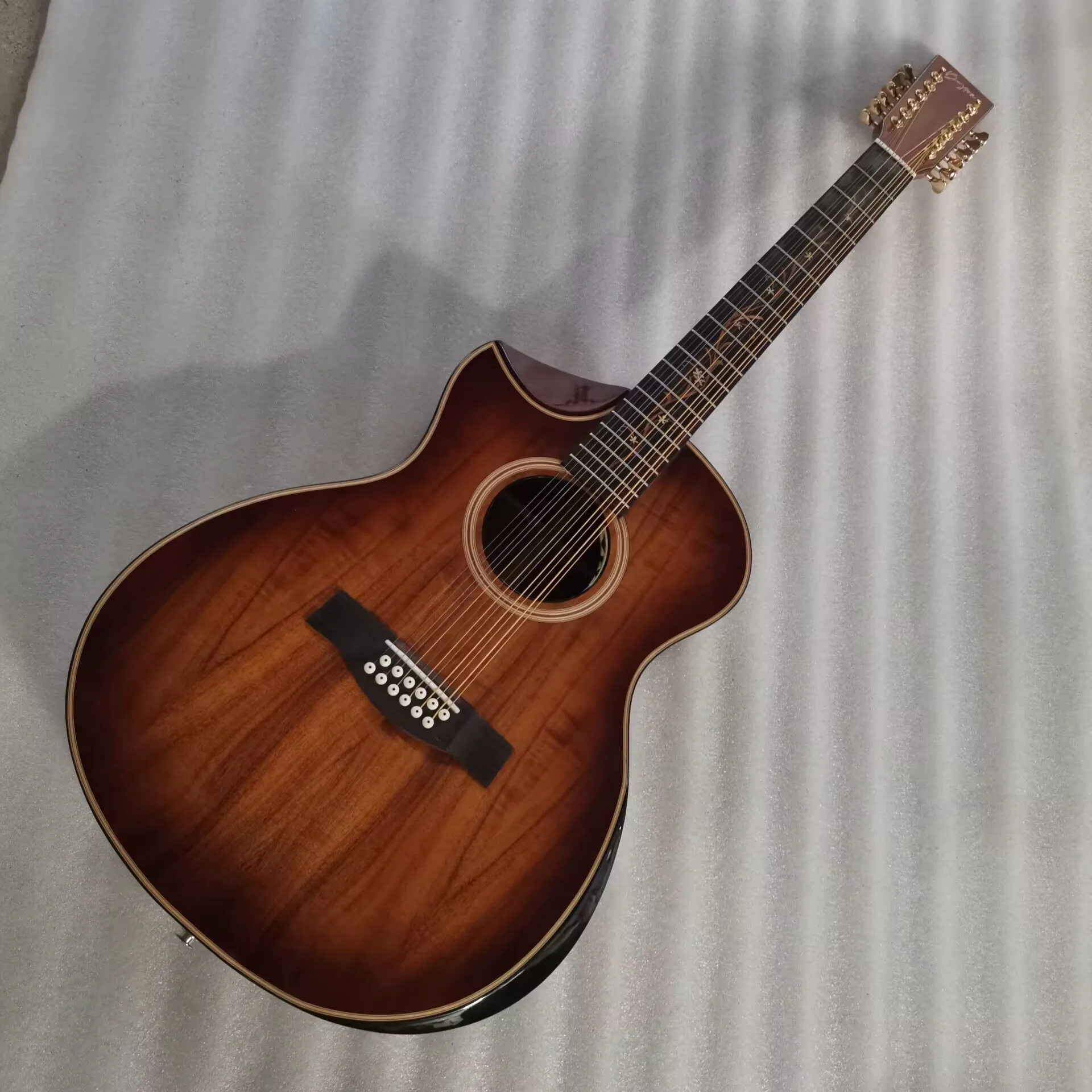

jumbo guitar DRJ handmade acoustic electric guitar available in USA warehouse guitars