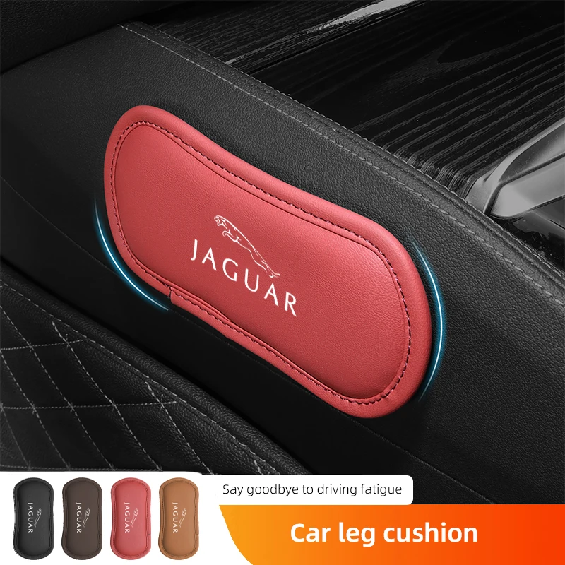 Cojín de cuero para coche, rodillera elástica, almohadilla para piernas, reposabrazos, accesorios para Jaguar x-type XE tipo F XJ XFL XF F XJ6 XJS