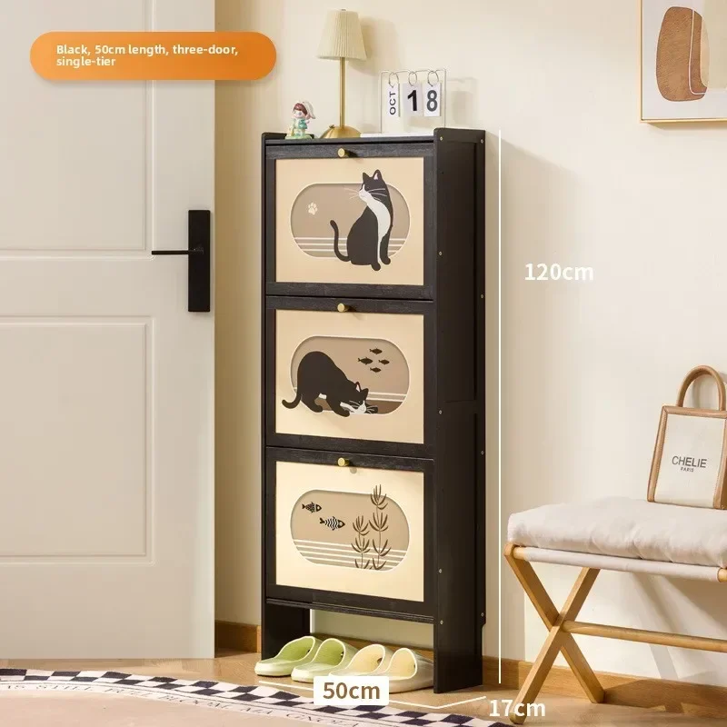 Multi-functional Shoe cabinet household shoe rack storage cabinet wall entrance shoe rack multi-layer storage cabinet