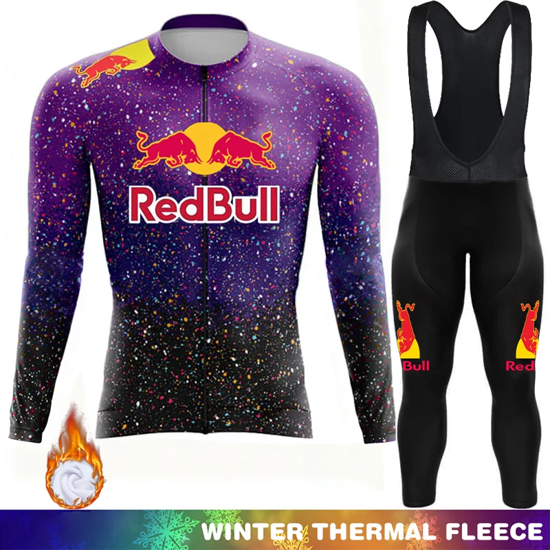 

Road Bikes Winter Cycling Jersey Men Thermal Fleece Bib Red Bull Bicycle Clothes Ciclismo Hombre Men's Pants Clothing Man 2026