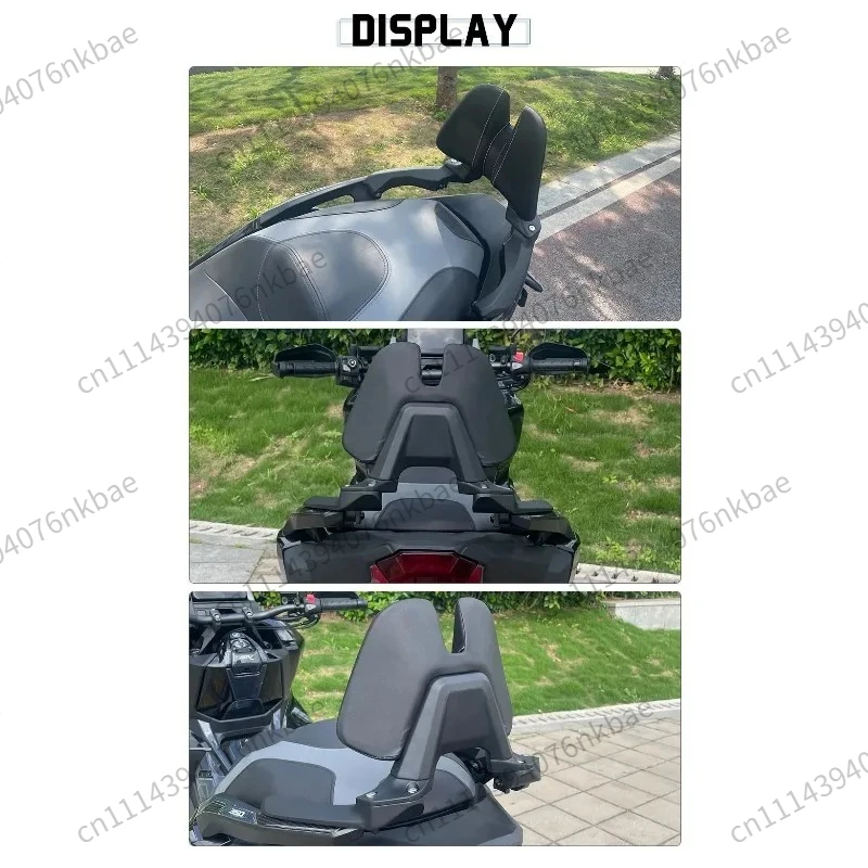 Waterproof Sun Protection Rear Backrest Pad for Honda ADV350 Motorcycle, Ergonomic Lumbar Support Stable Sponge Tail Box Cushion
