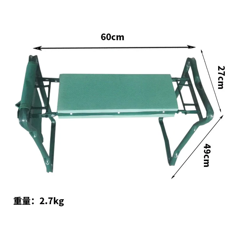 Garden Kneeler Thicken Seat Pad Portable Folding Kneeling Stool Oxford Storage Bag Indoor Outdoor For Gardening Vegetables Pick
